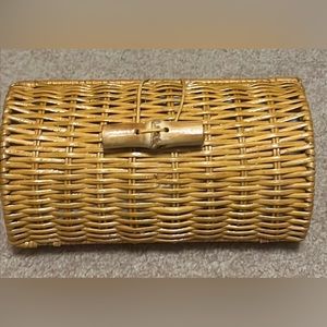 New Lilly Pulitzer Wicker Clutch